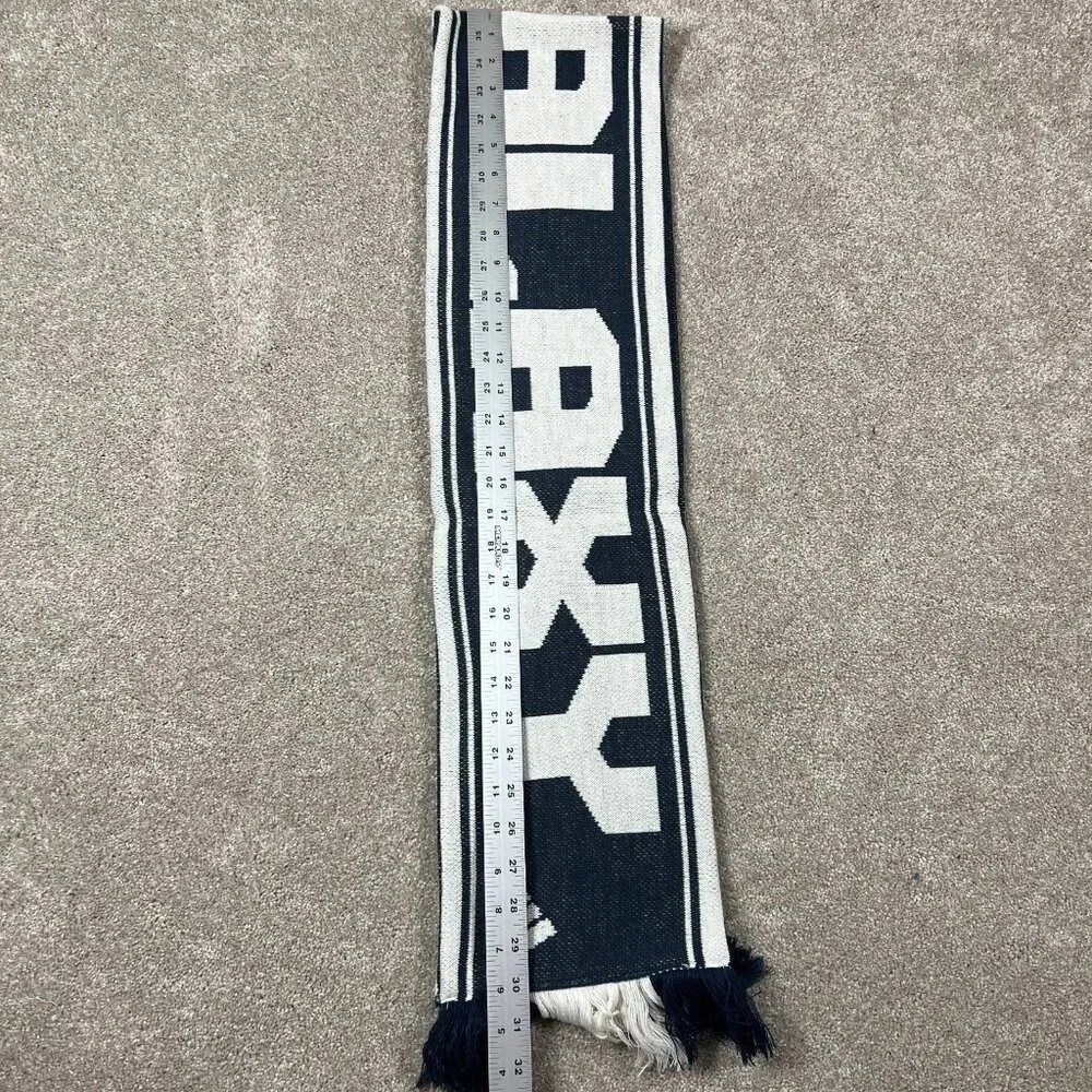 Adidas Unisex One Size Navy White MLS Los Angeles‎ Galaxy Soccer Scarf NWT